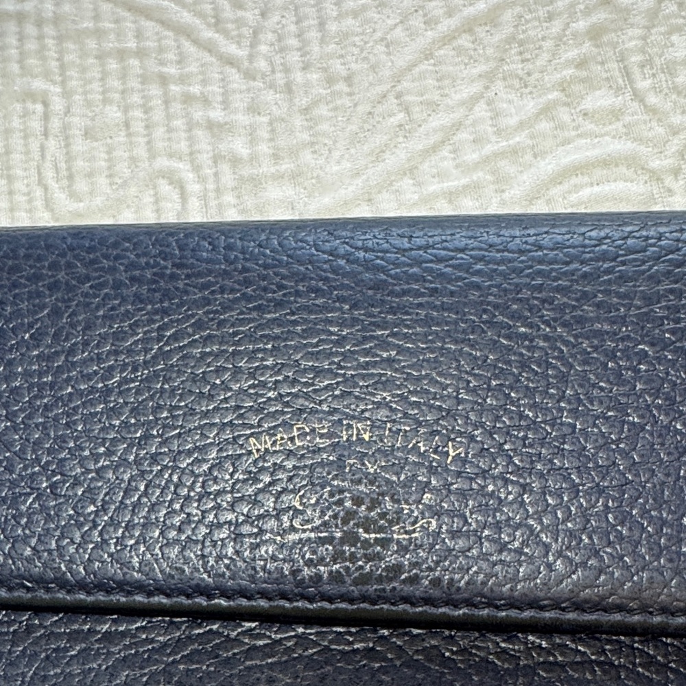 Gucci Vintage Navy and Teal Leather Wallet - Picture 9 of 9